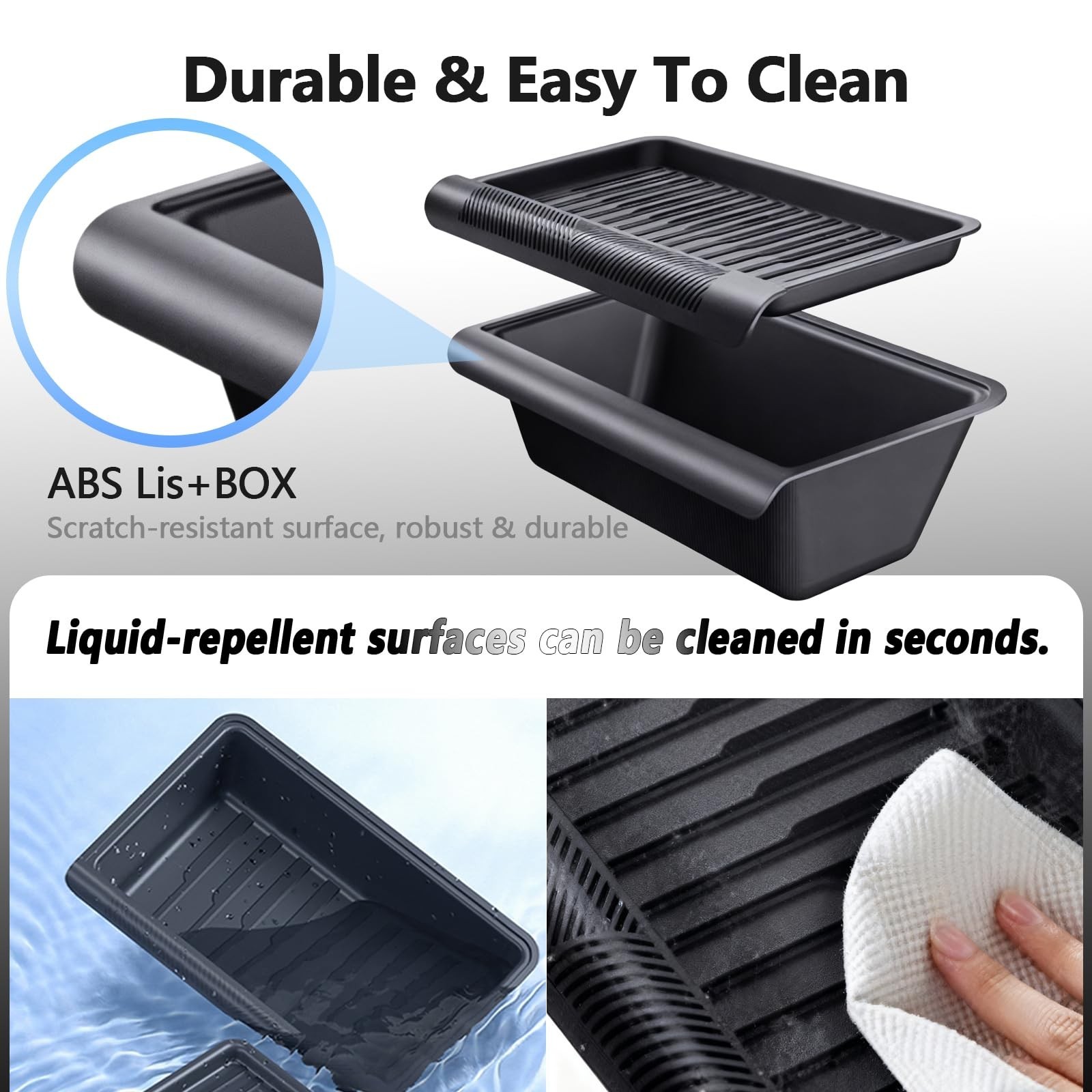 Upgraded Under seat Storage Tray with Lid for Tesla Model Y Juniper 2026, Hid…