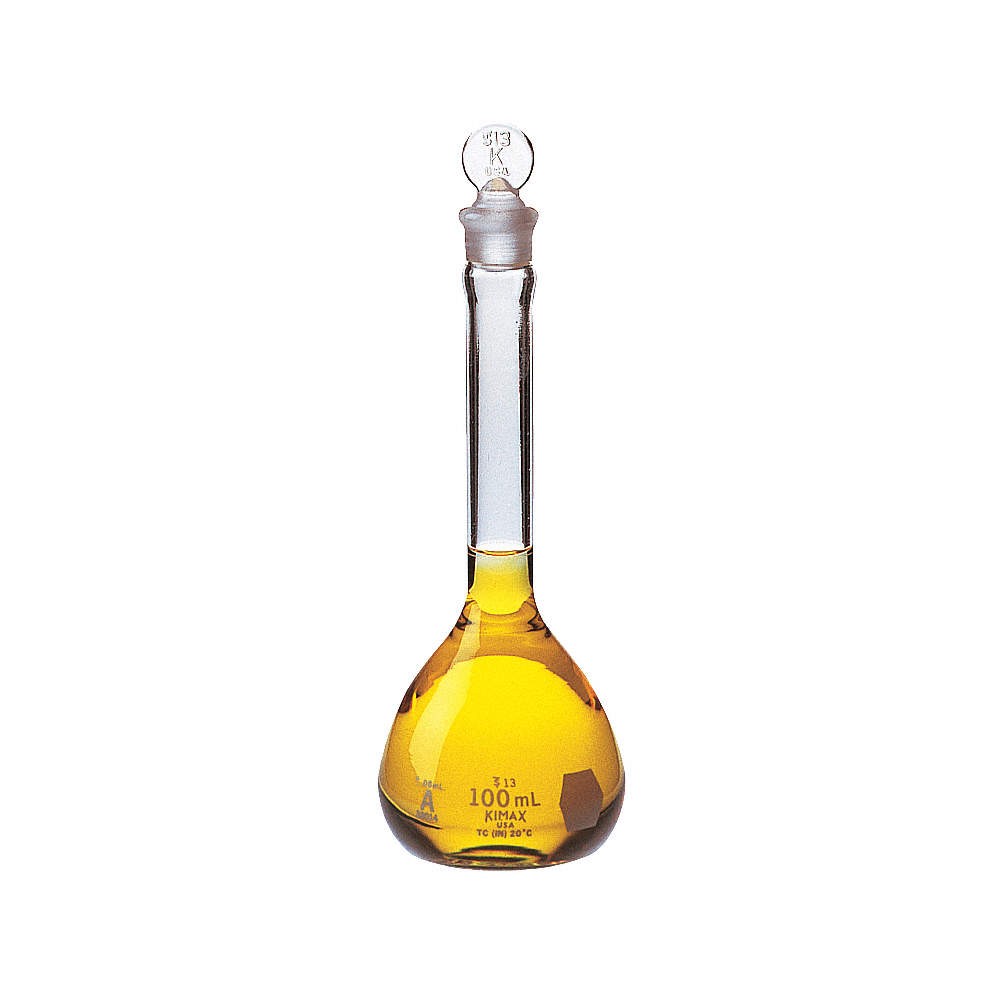 KIMBLE 28014-1000 Volumetric Flask,1 L,338 mm H,PK6 38VK25