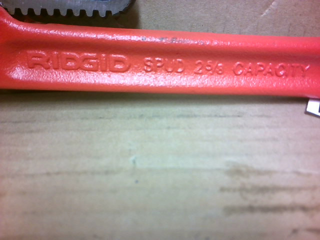Ridgid 31400 Spud Wrench 12″ Adjustable, 2-5/8″ Capacity – New No Box