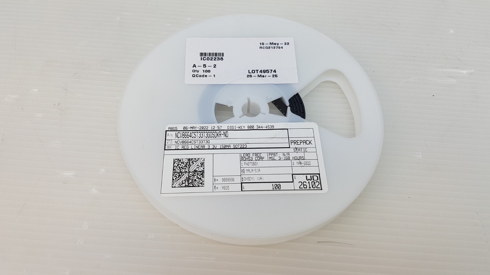 100pcs Onsemi NCV8664CST33T3G