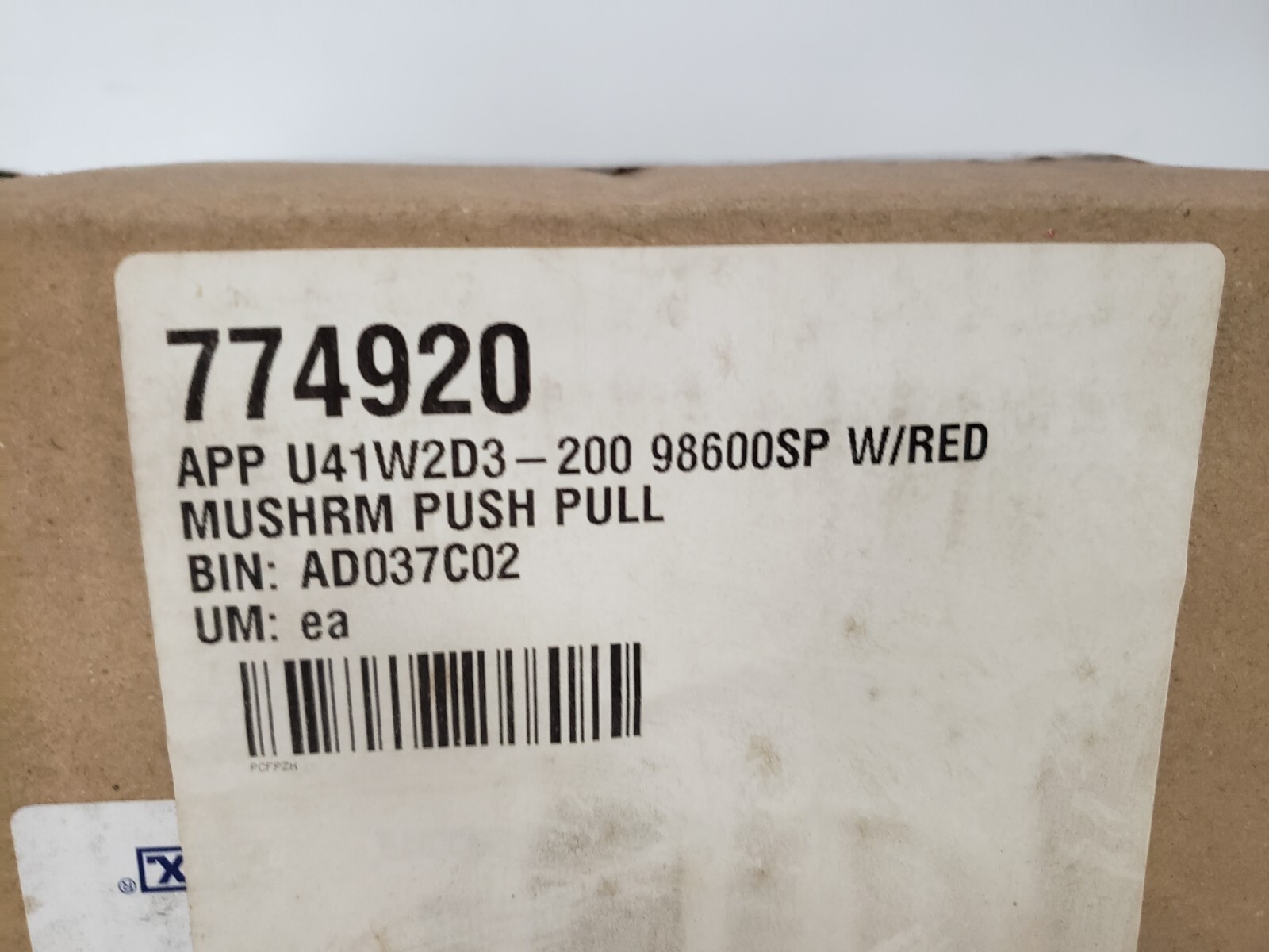 APPLETON B40164 EMERGENCY STOP BUTTON PUSHBUTTON SWITCH NIB