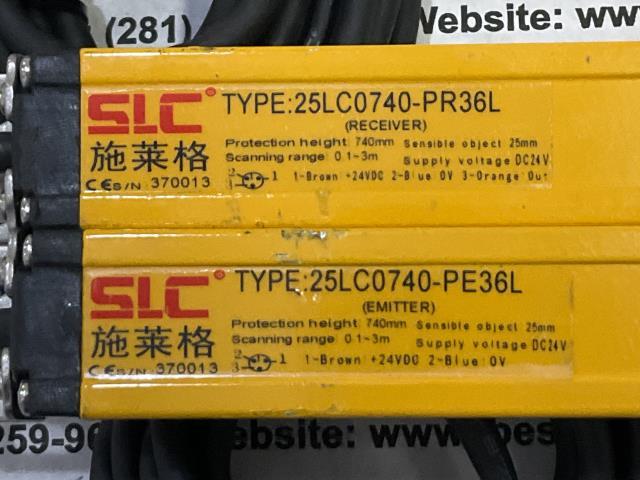 SLC Safety Light Curtain Set – 25LC0740-PE36L – 25LC0740-PR36L w/Warranty