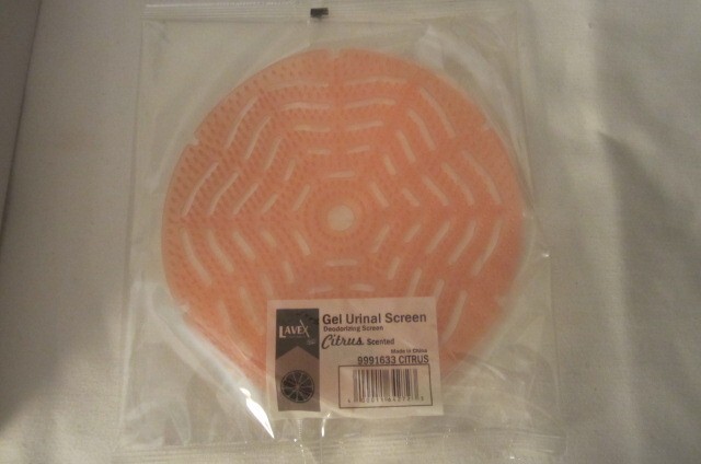 New in an Opened Box – Gel Urinal Screens – 10 Pack by Lavex Janitorial Citrus