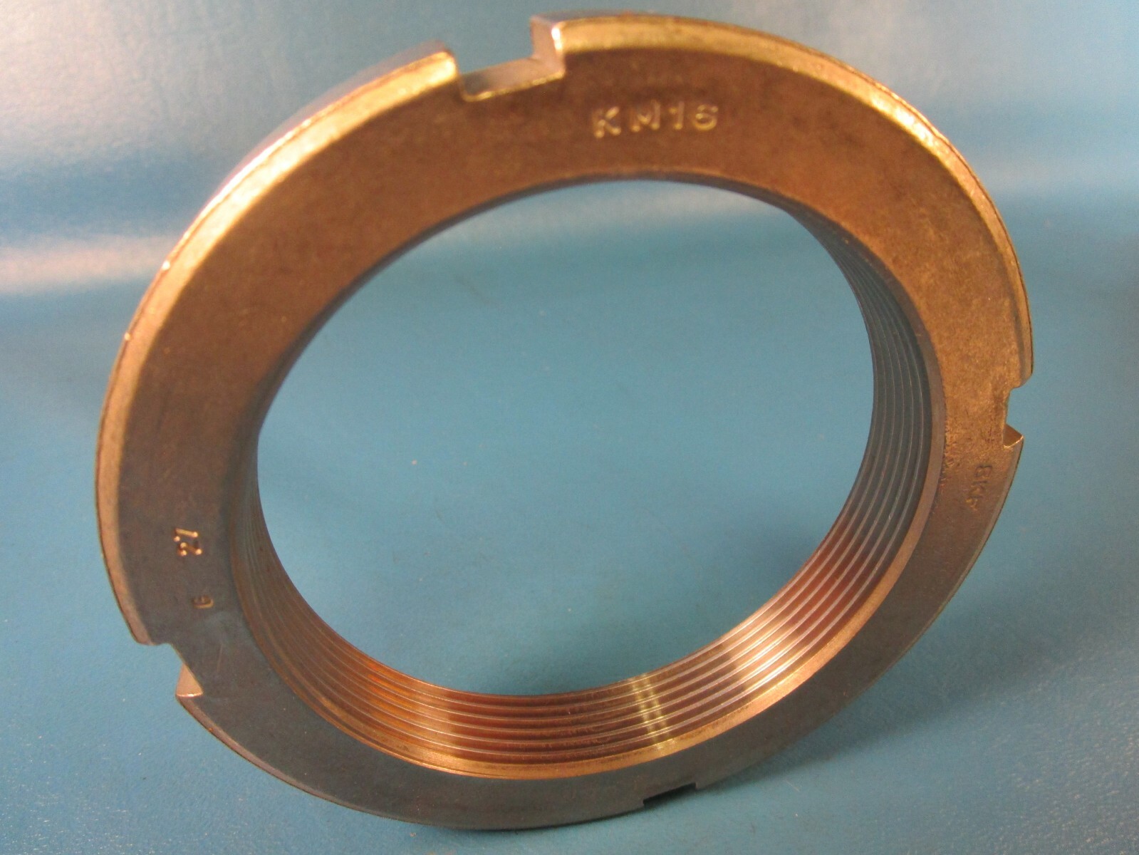 SKF KM16 Metric Locknut, Right Hand Standard Locknut, Steel