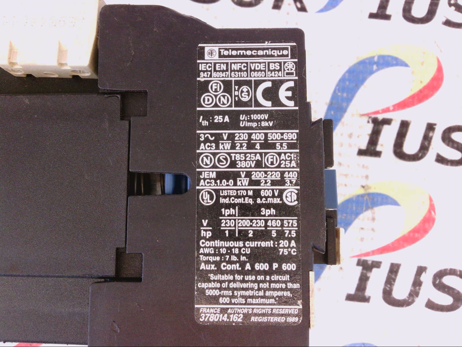 USSP TELEMECANIQUE LP1 D09 10 LP1 D09-10 LP1D0910 DC Contactor