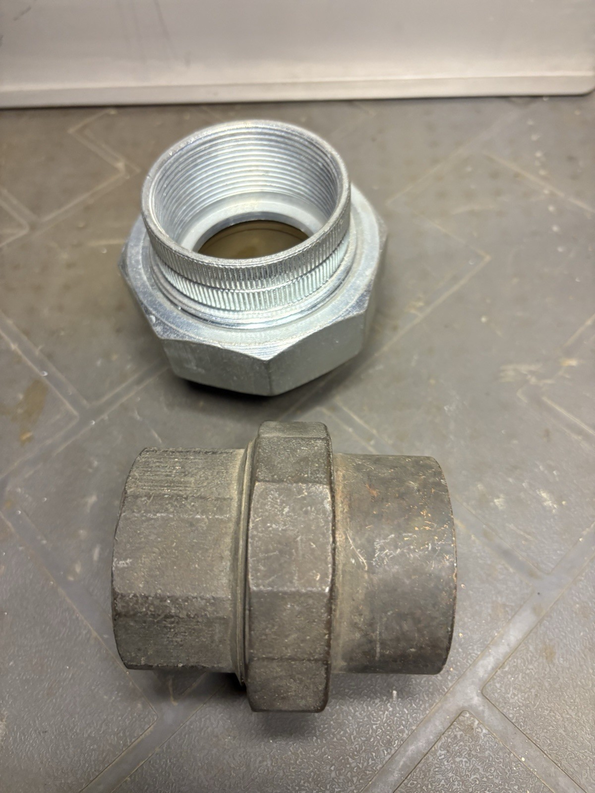 Qty OF 2 . – One COPPER SLIP, SWEAT PIPE UNION & One Dielectric Union . 2”