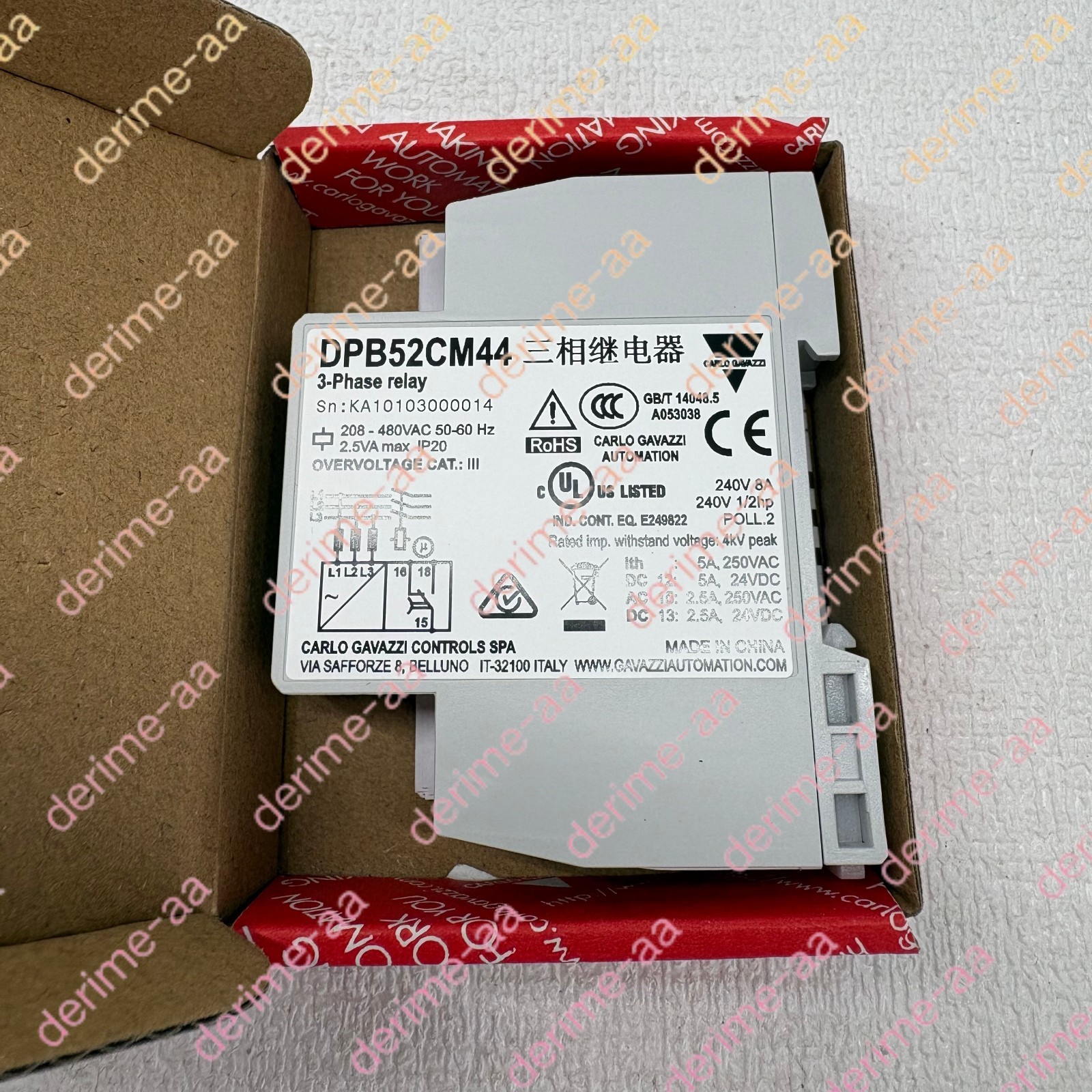 Carlo gavazzi DPB52CM44 electric relay#1pcs new in box
