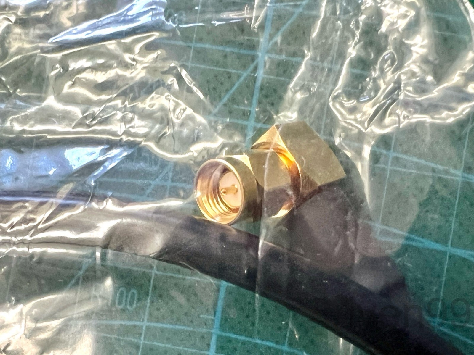 Amphenol RF LMR-240 6GHz Coaxial Cable SMA Right-angle RA Male to Male Plug, 3ft