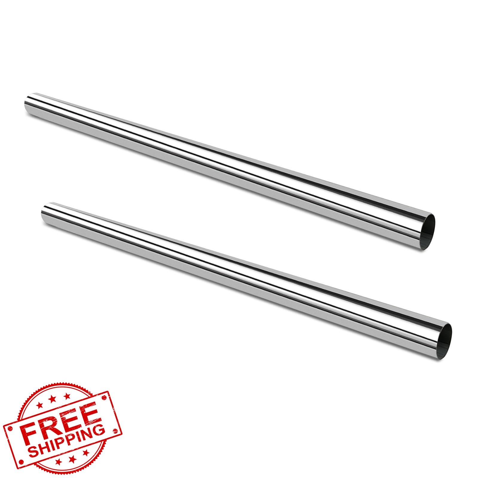 GeilSpace 2.5in OD 48in Exhaust Pipe 2 Pack