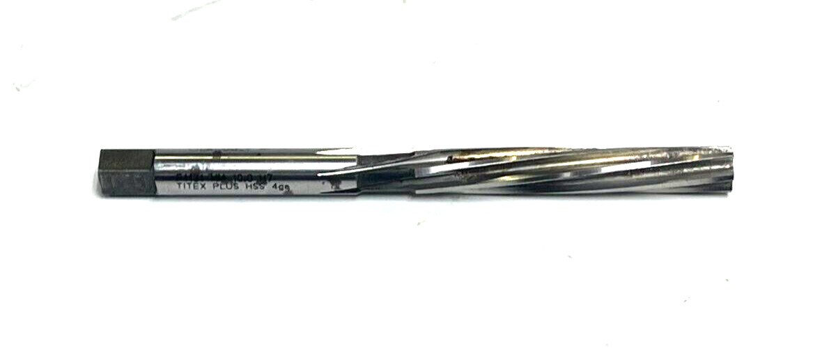 F1131 SHANK REAMER 10.0MM H7 TITEX PLU 4GA HIGH SPEED STEEL