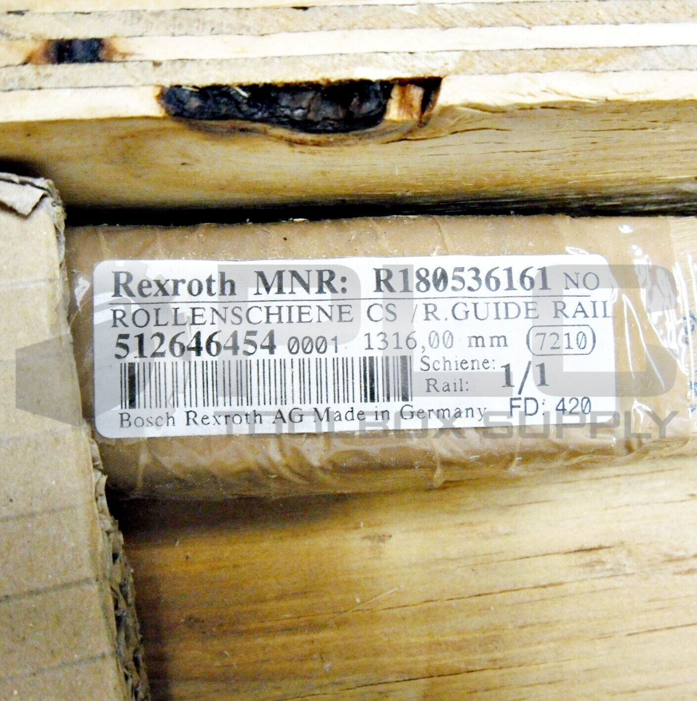 NEW REXROTH R180536161 R.GUIDE RAIL 1316,00MM 512646454