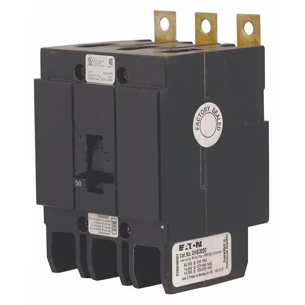 GHB3050 Cutler-Hammer 3-Pole 50A Circuit Breaker NEW