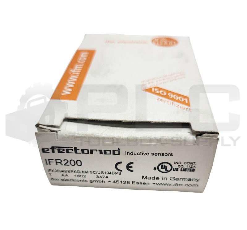 NEW IFM IFR200 INDUCTIVE SENSOR IFK3004BBPKG/AM/SC/US104DPS