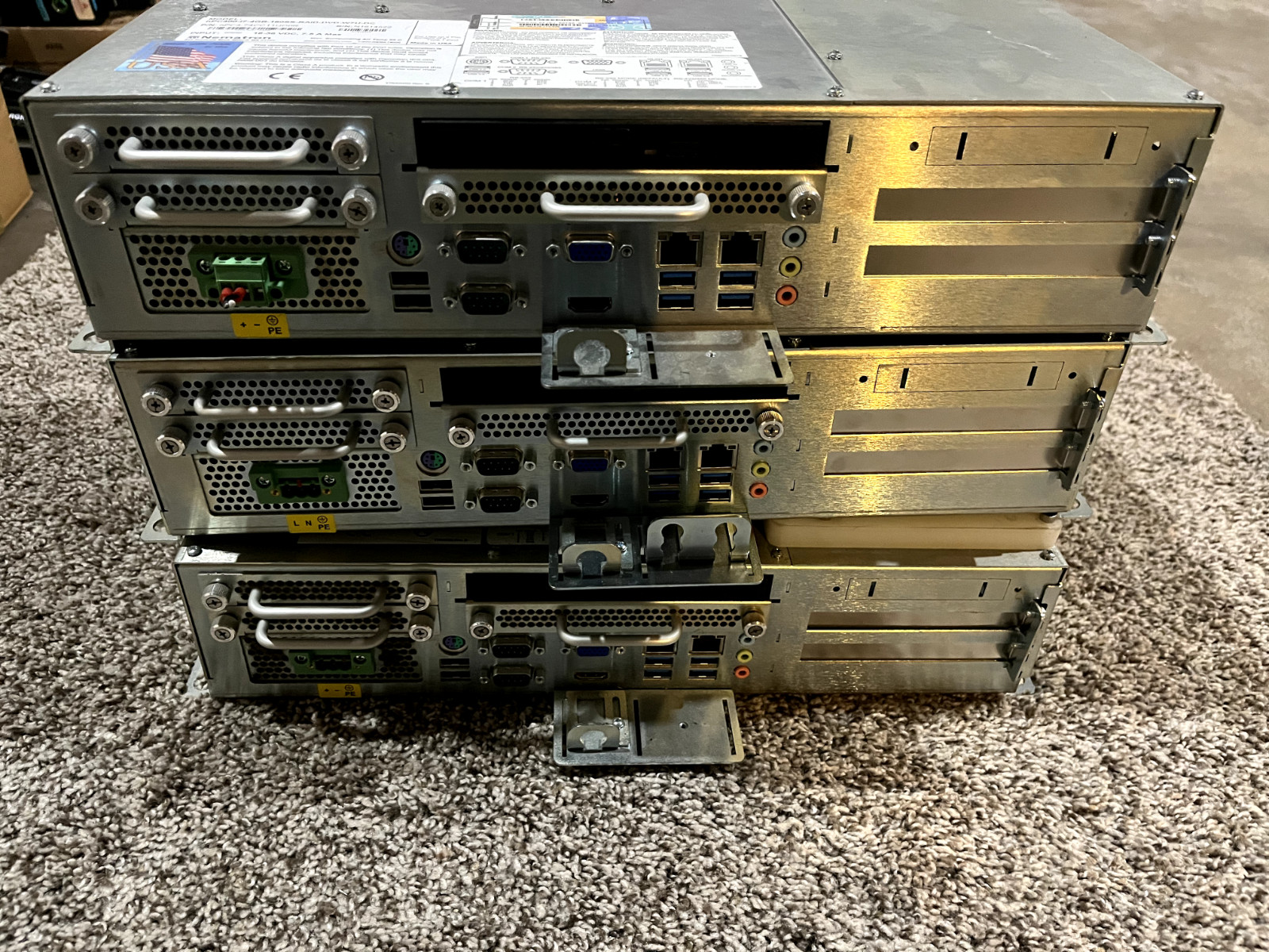 Lot of 3 Comark Nematron nPC400-i7-4GB-160SS-RAID-DVD-W7U Industrial Computer