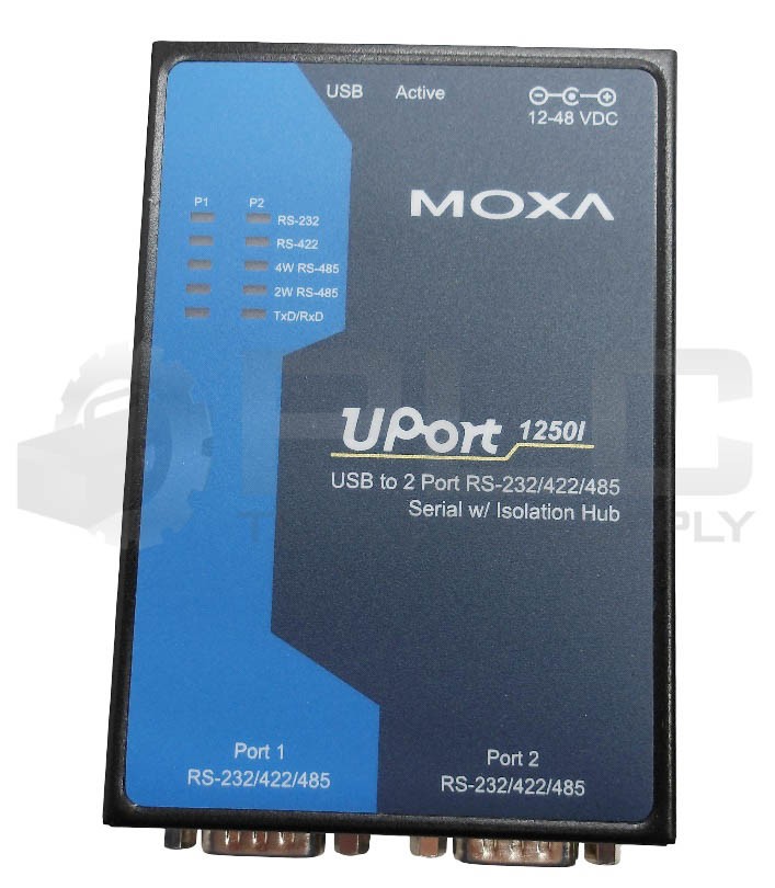 NEW MOXA UPORT 1250I CONVERTER REV 1.2 12-48VDC 200MA USB 2 PORT