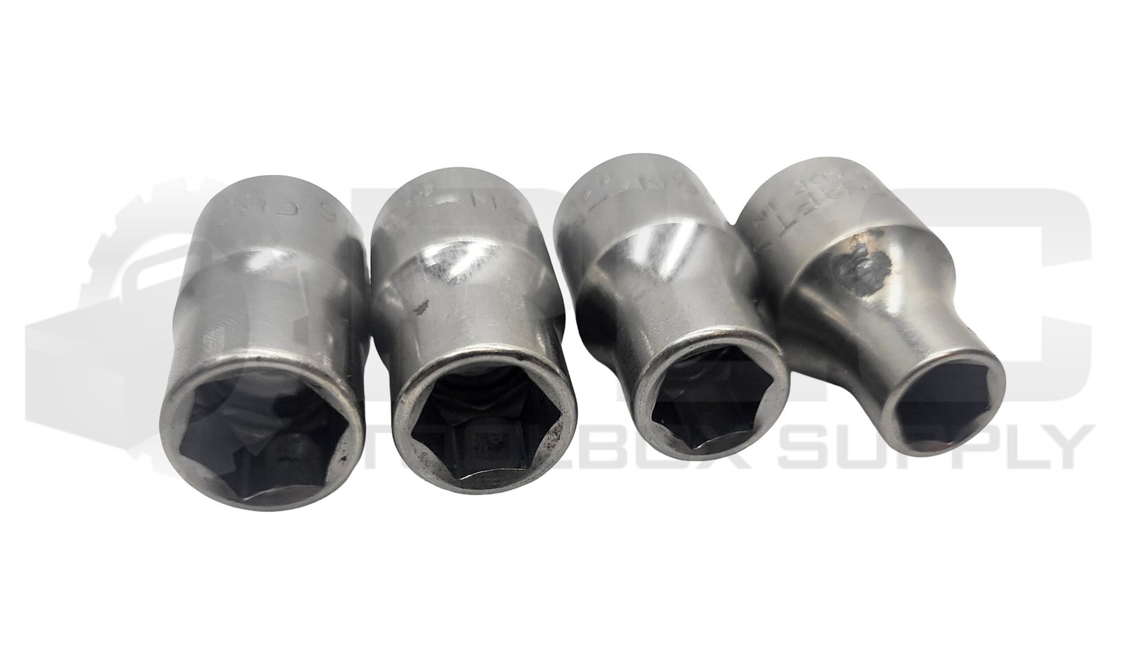 LOT OF 4 CRAFTSMAN 44053 1/2” SOCKETS 3/8”/ 7/16”/ 1/2”/ 9/16”