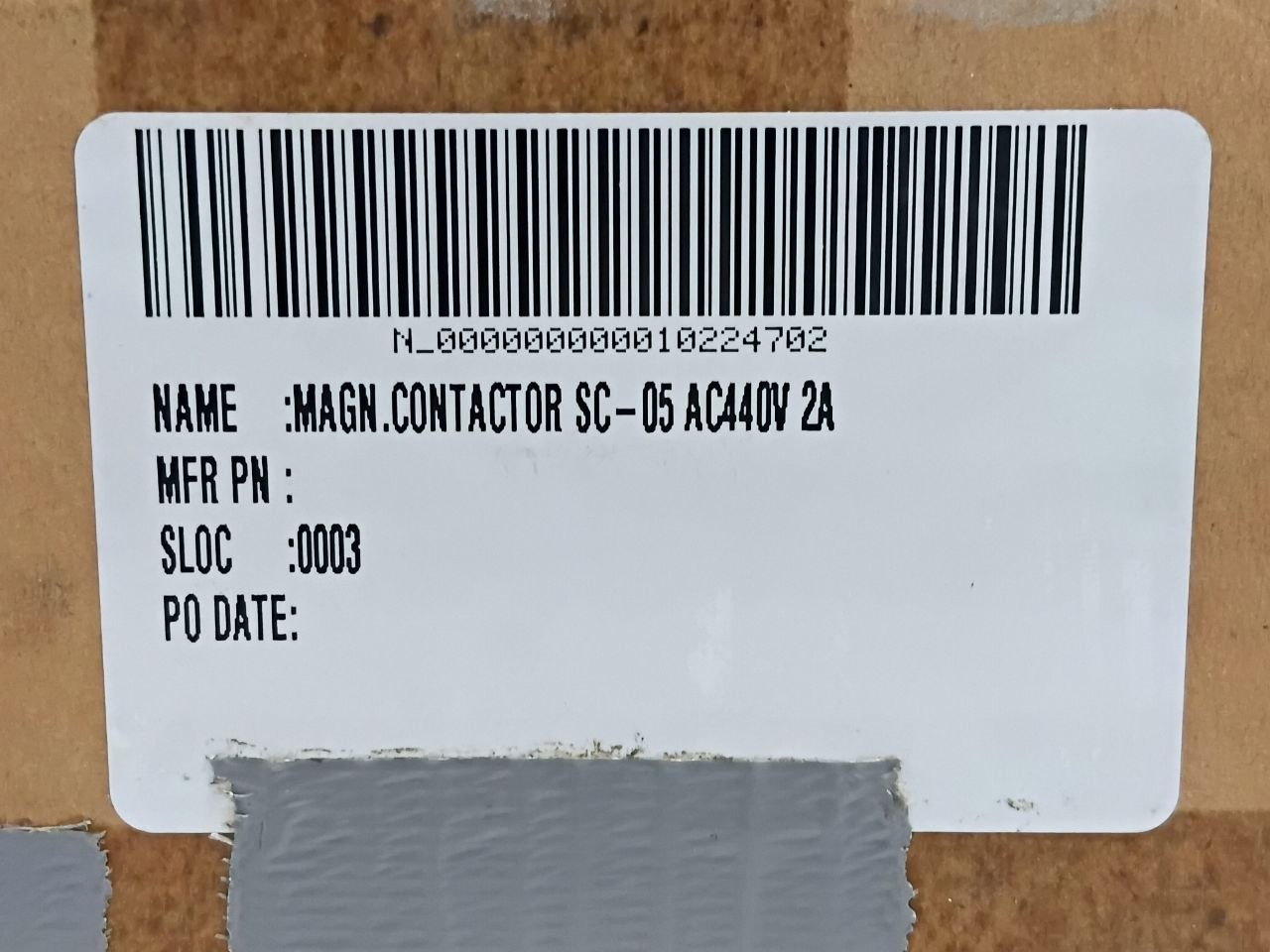 Fuji Electric SC-05 Contactor Coil Voltage 380-400V 50Hz 400-440V 60Hz 13 Amp.