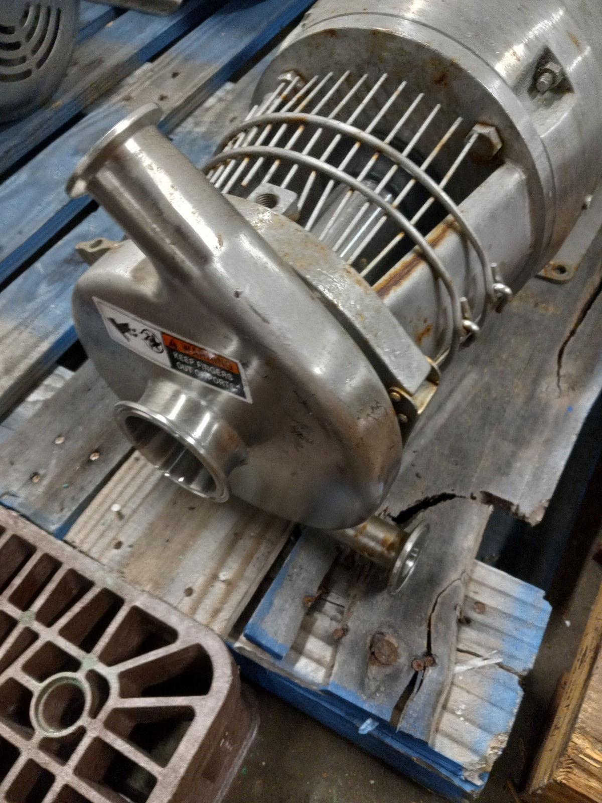 10 HP BALDOR RELIANCE CESSWDM3711T 3500 RPM WASHDOWN MOTOR+PUMP