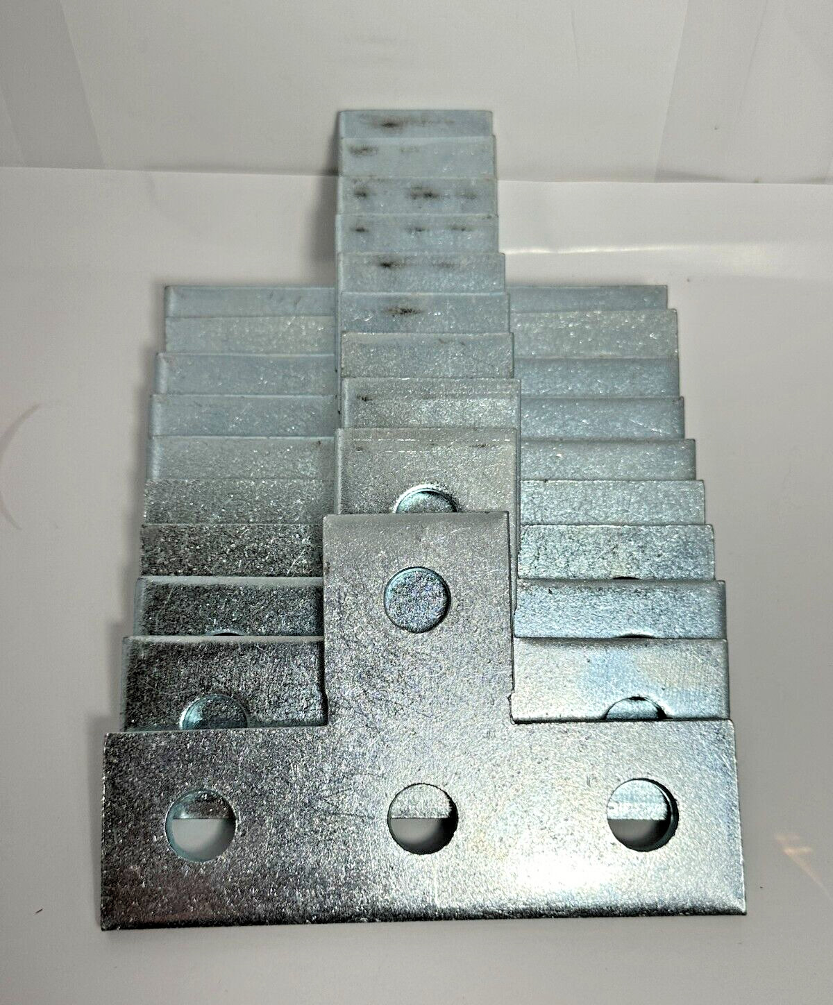 10pc Grainger 5YE23 Tee Plates 4 Holes Steel Flat Cross Plate Fitting V346EG