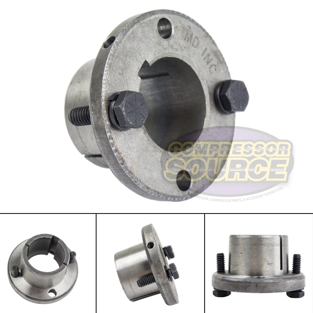 1-1/4″ Bore H Style Steel Sheave / Pulley Bushing Split Taper For Keyed Shaft