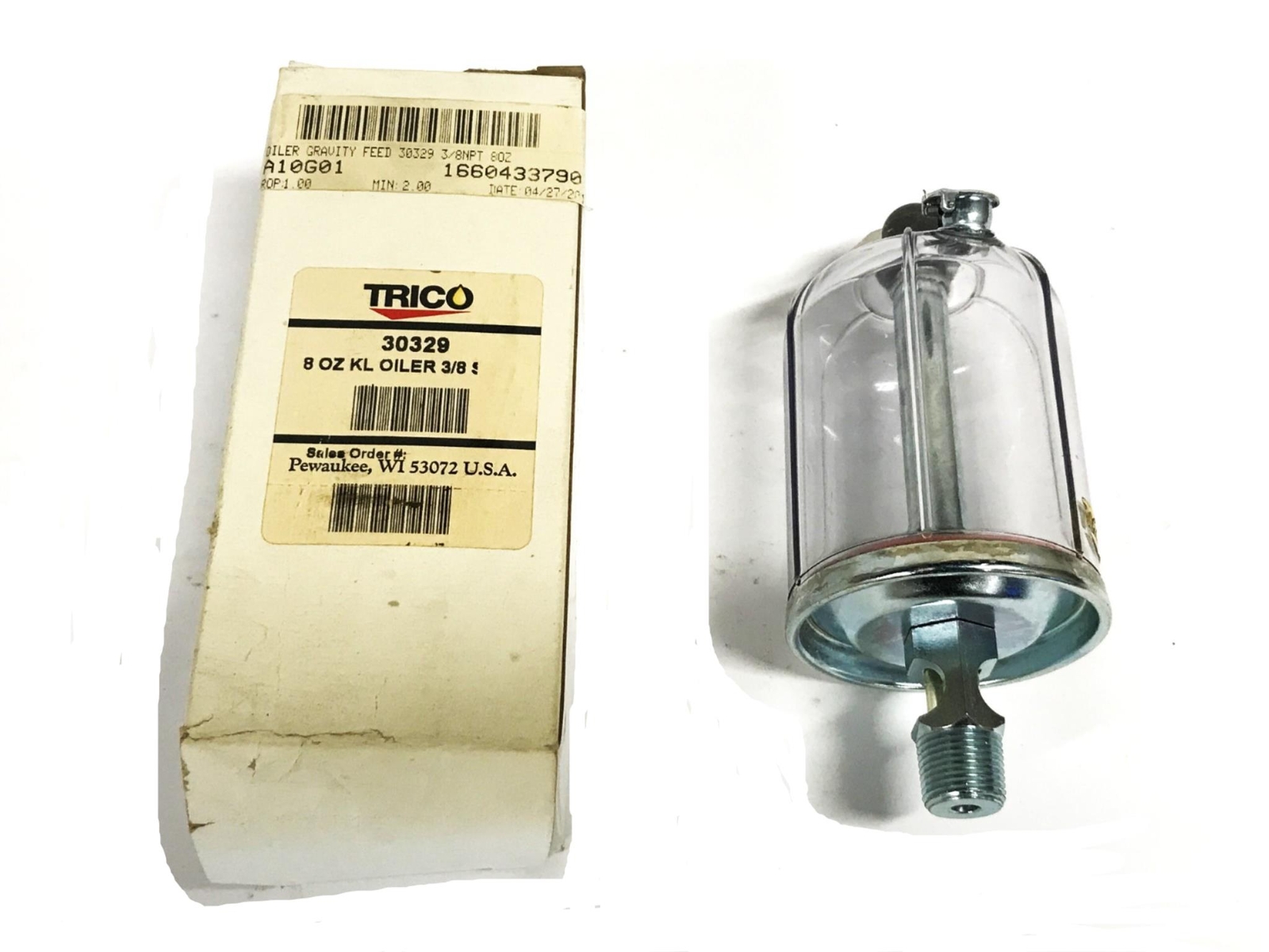Trico 8oz Gravity Feed Single Point Oiler 30329 NOS