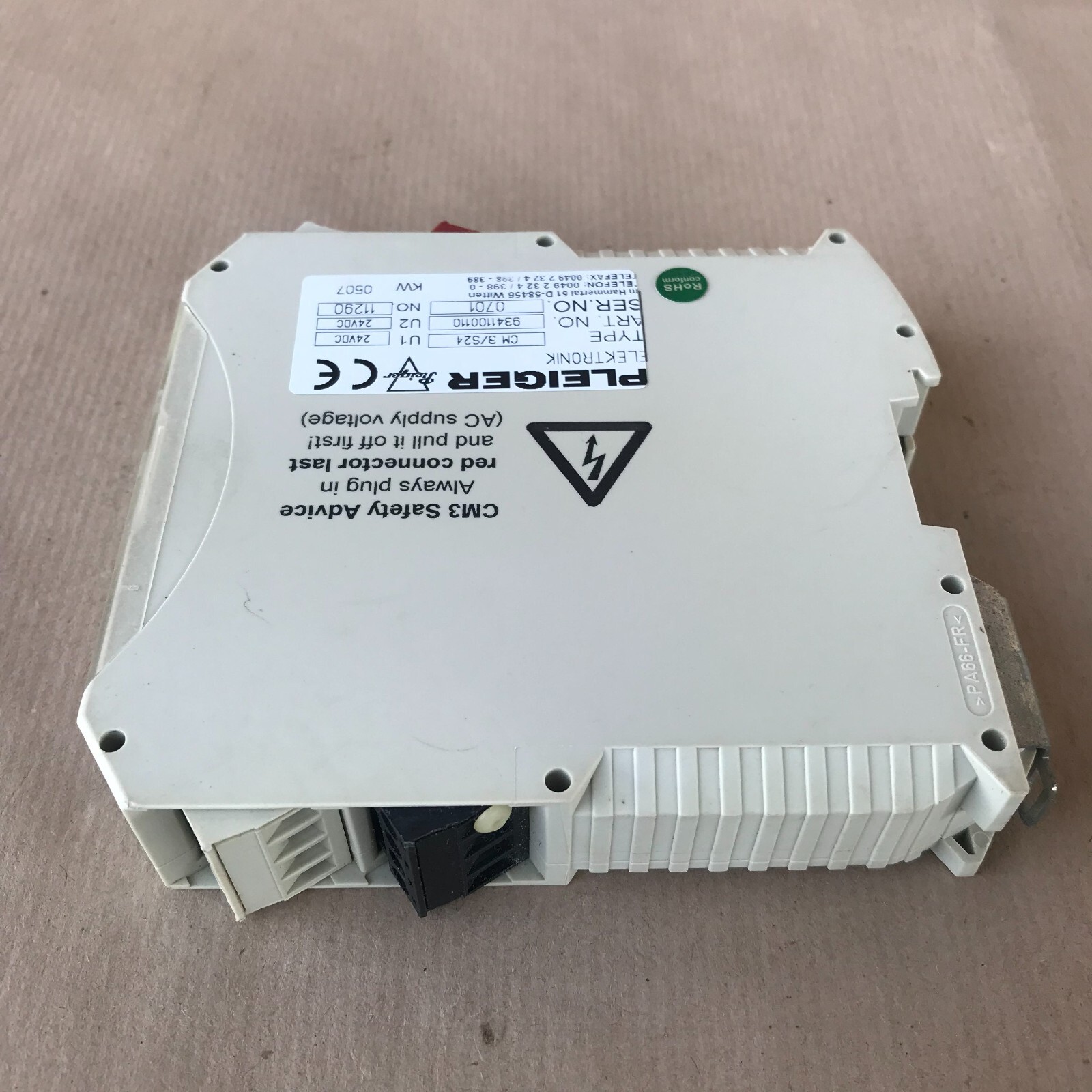 Pleiger CM3/S24 EHS Control Module 9341100110
