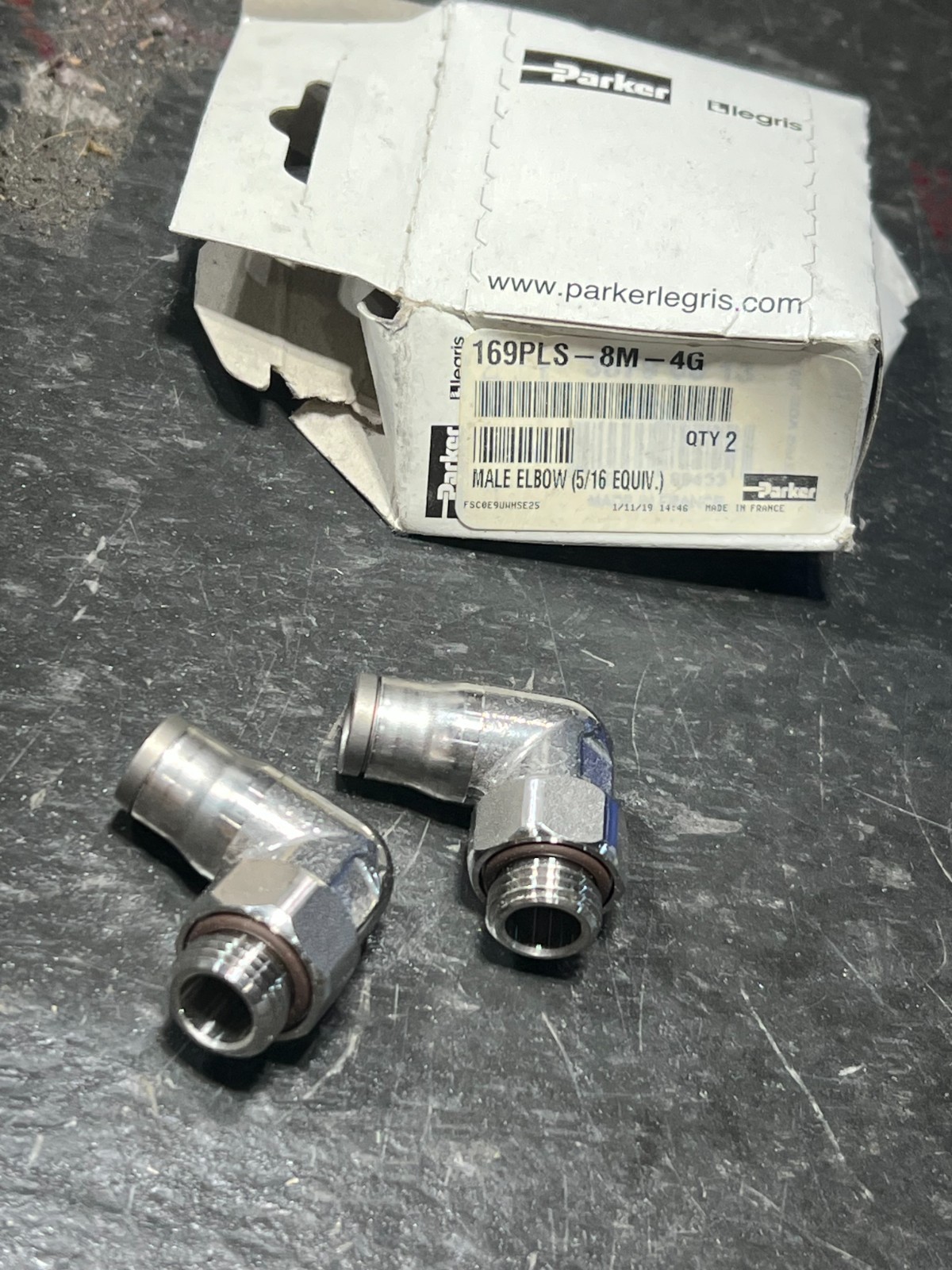 parker 169pls-8m-4g nos poor packaging box of 2pcs