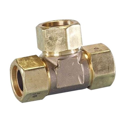 Omega Flex FGP-TF750-T500 3/4 x 3/4 x 1/2 in. Tube Pipe Reducing Tee