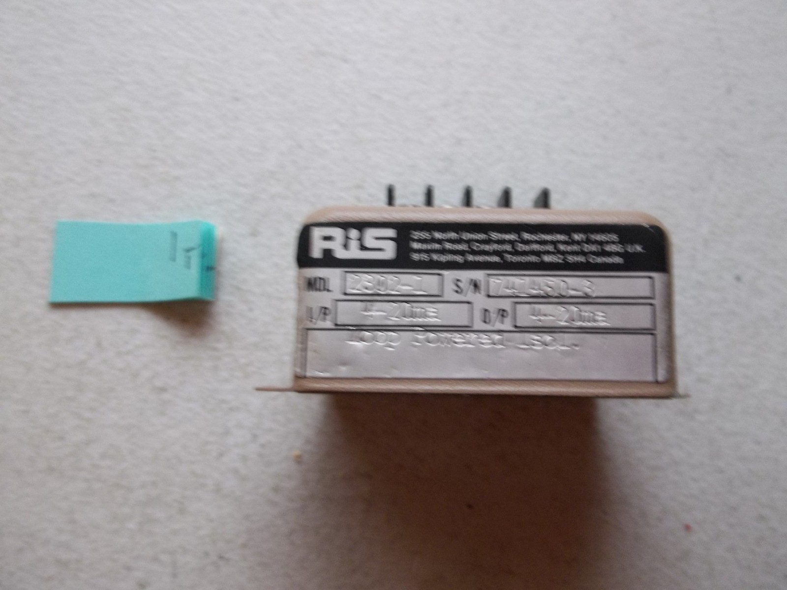 NEW NO BOX RIS LOOPED POWERED ISOLATOR 2302-1 (137-2)