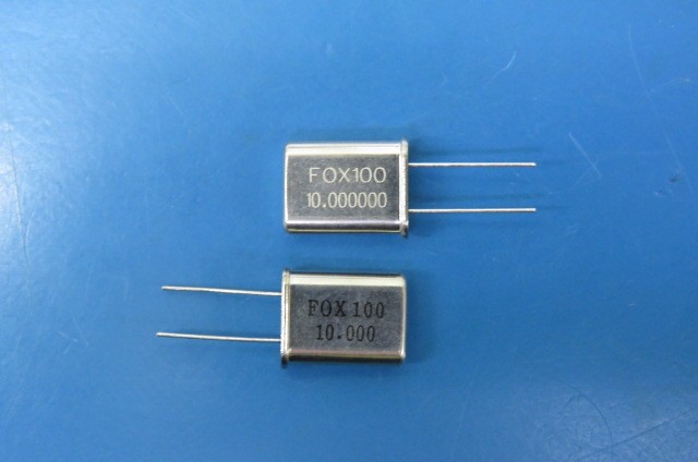 FOX FOX100 Qty of 10 per Lot QUARTZ CRYSTAL RESONATOR, 10 MHz