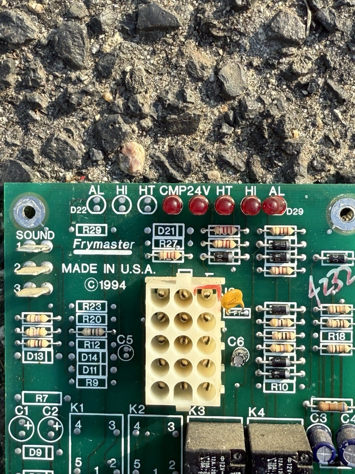 FRYMASTER 807-1945A DISPLAY CONTROL BOARD