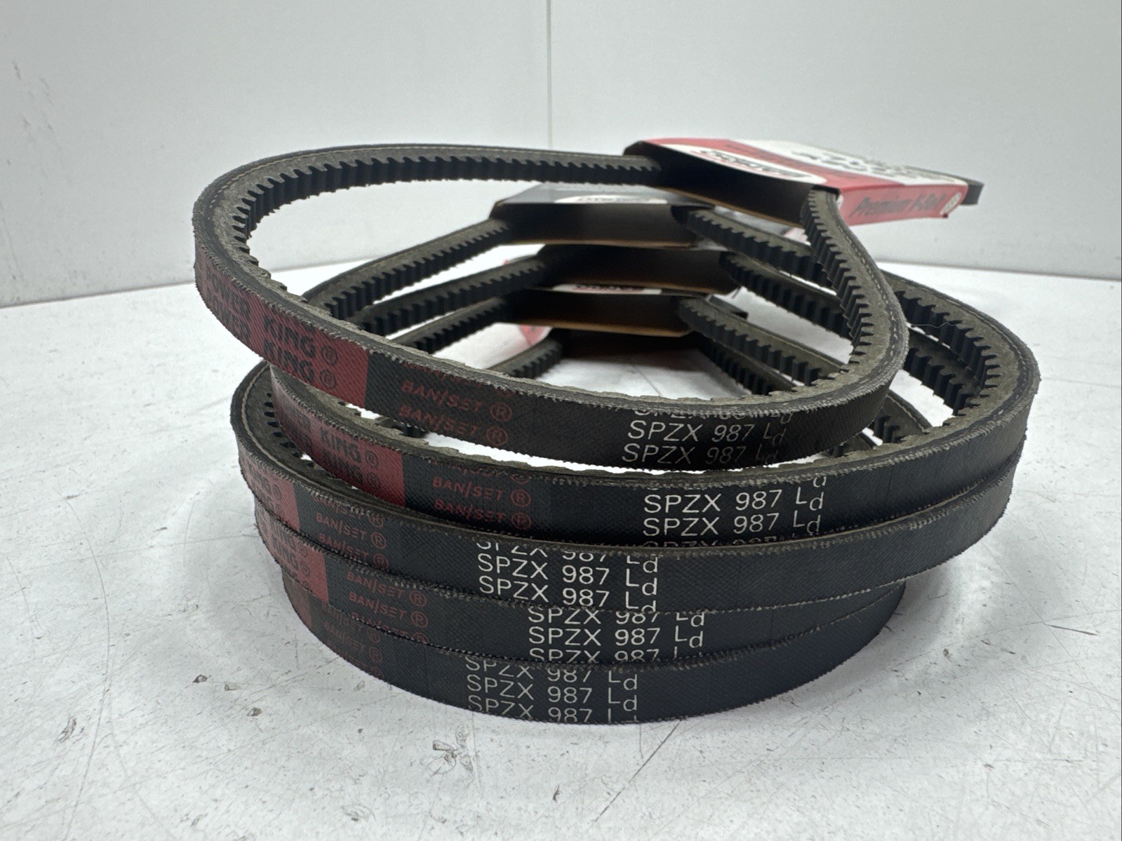 (Qty.5) Bando Power King SPZX987L , SPZ-X-987L , SPZX-987-LD , Cogged V-belts