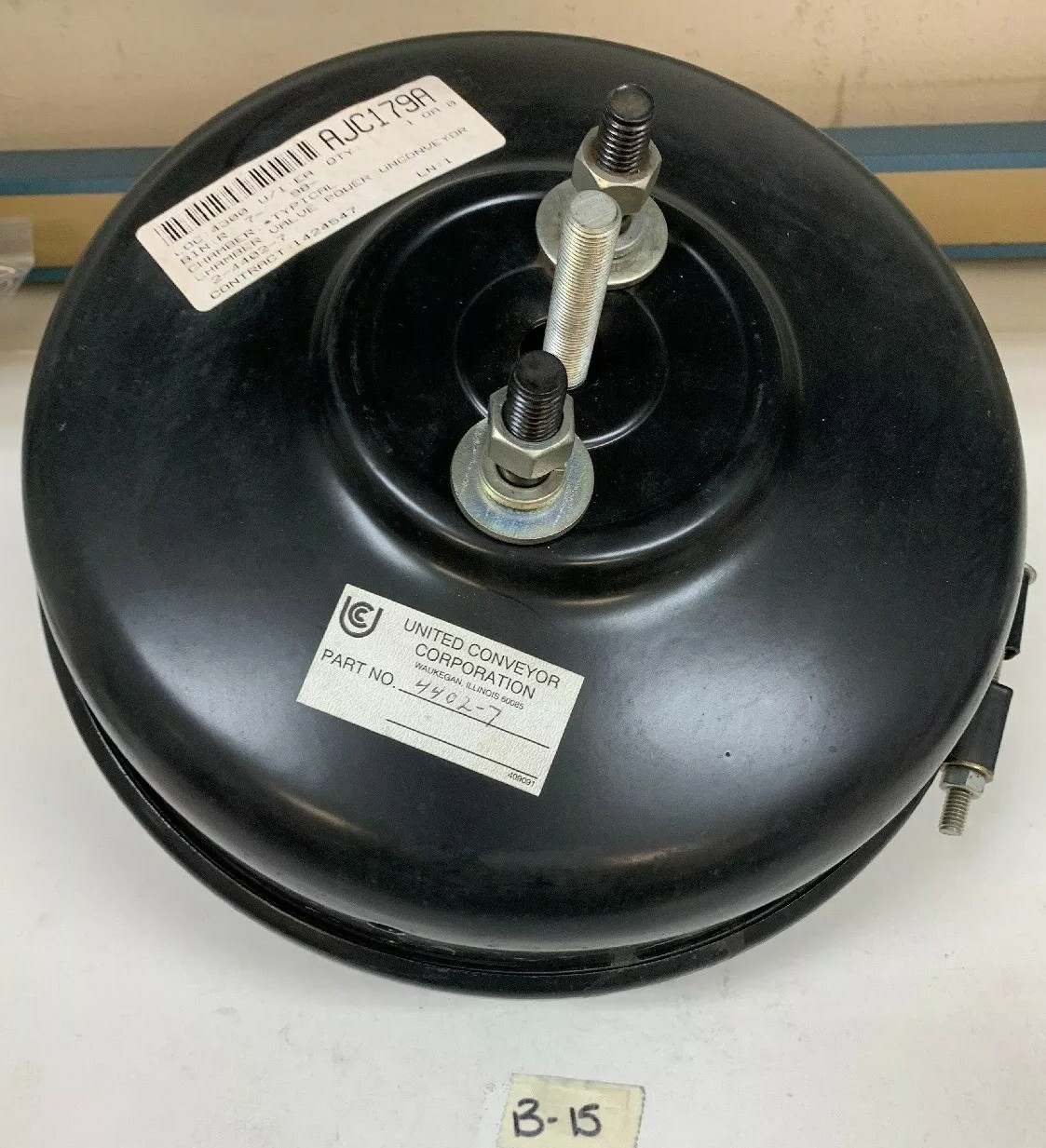 United Conveyor 4402-7 15psi Low Pressure Air Chamber + Warranty & Fast Shipping