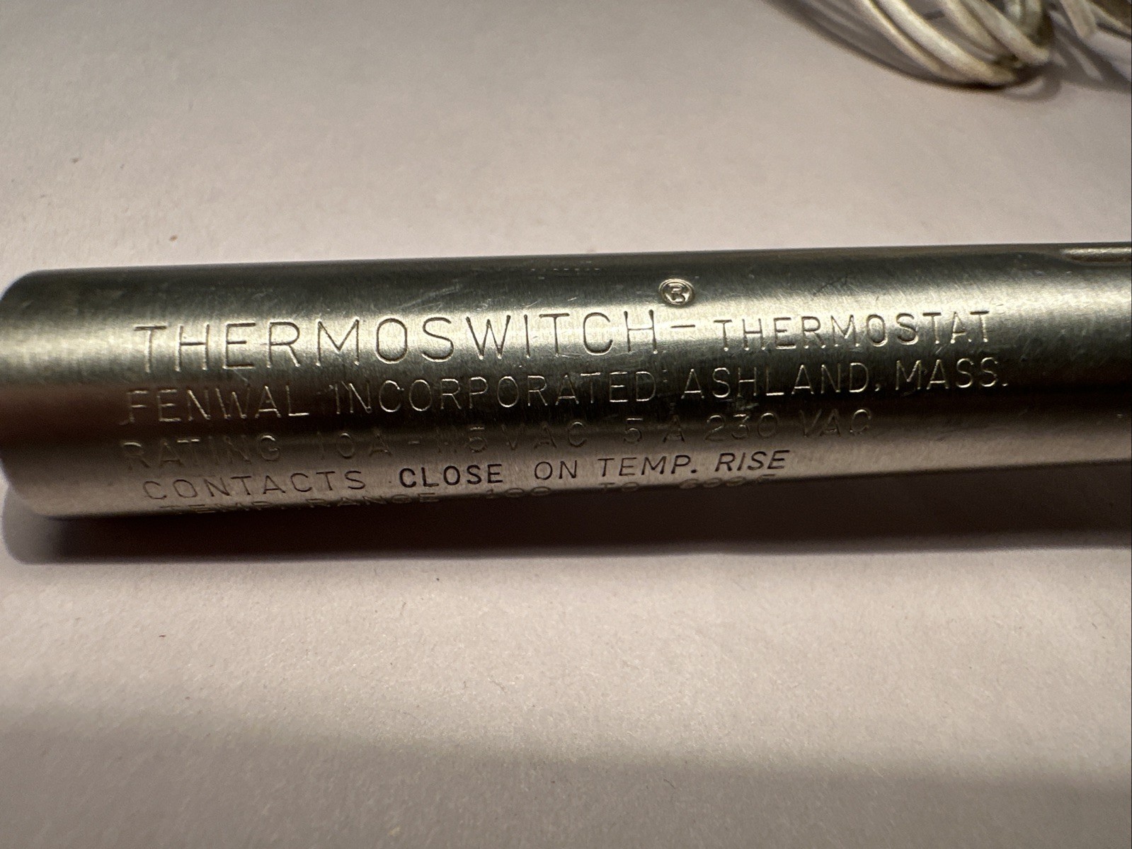 Fenwal 17303 – 11 Thermoswitch ( -100 to 600F) Open Box – nice condition