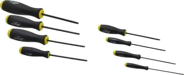 Bondhus 10632 8 Piece, 0.05 to 5/32″ Ball End Hex Driver Set