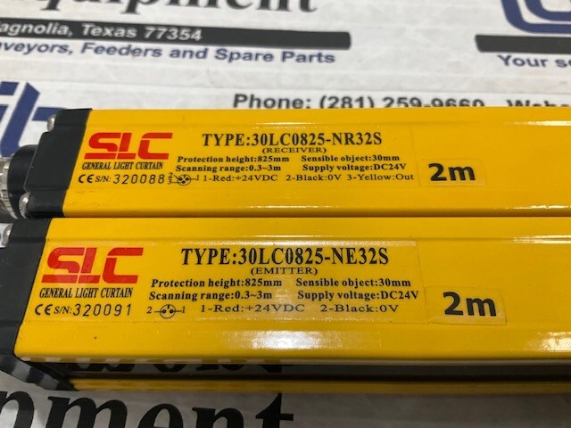 SLC 2M Safety Light Curtain Set – 30LC0825-NE32S – 30LC0825-NR32S w/Warranty
