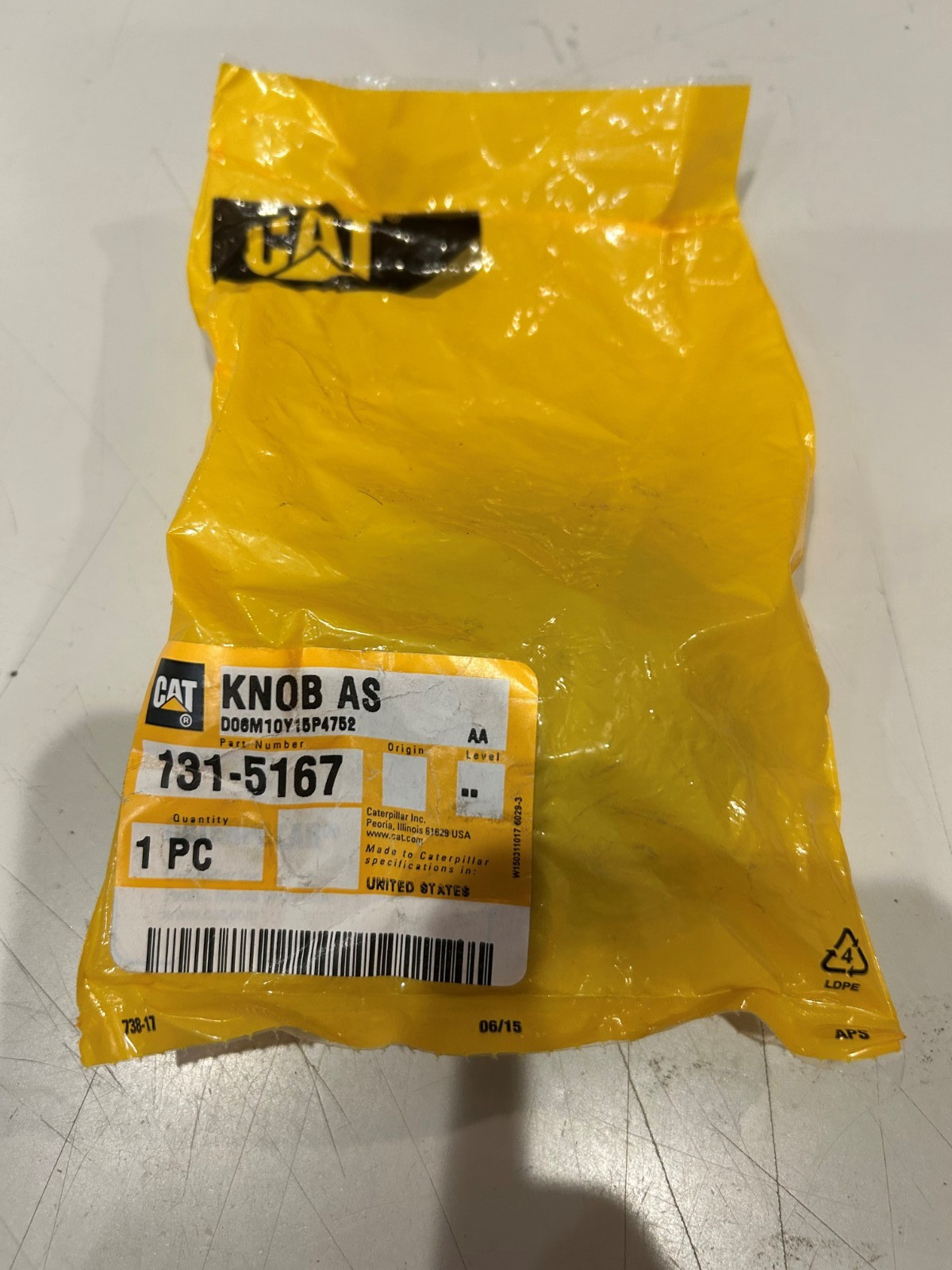 Caterpillar 131-5167 Cat Knob New in package