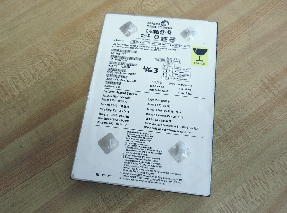Seagate 9W1021-301 3.5″ HDD ST320014A
