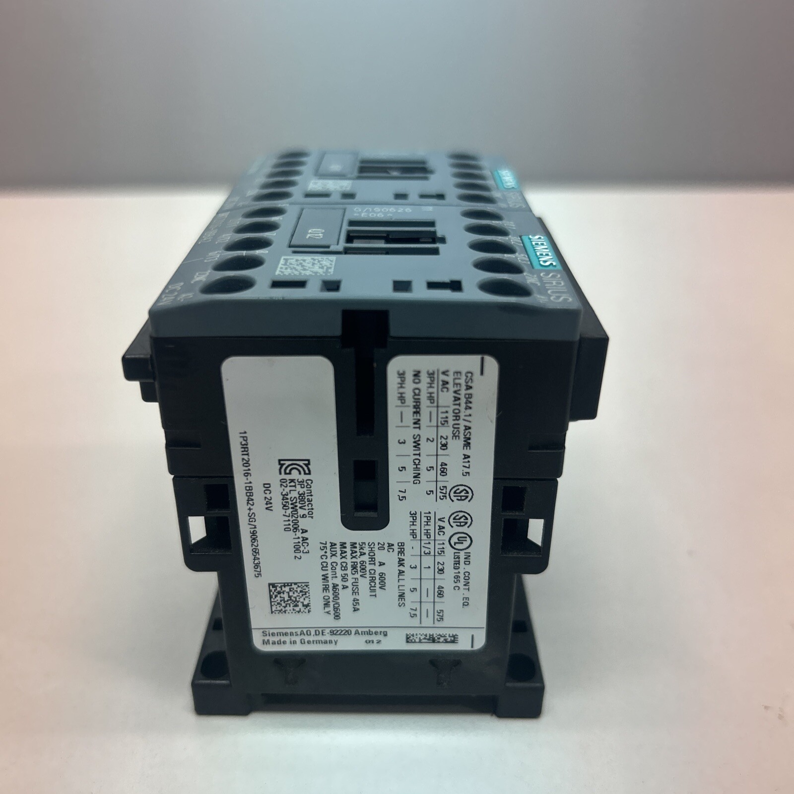 SIEMENS Reversing Contactor 3RA2316-8XB30-1BB4