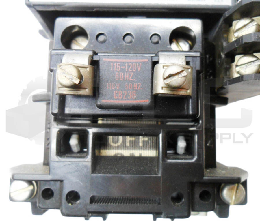 ALLEN BRADLEY 500F-BOD92 /B CONTACTOR W/ CB236 COIL W/ 595-A /B AUX CONTACT