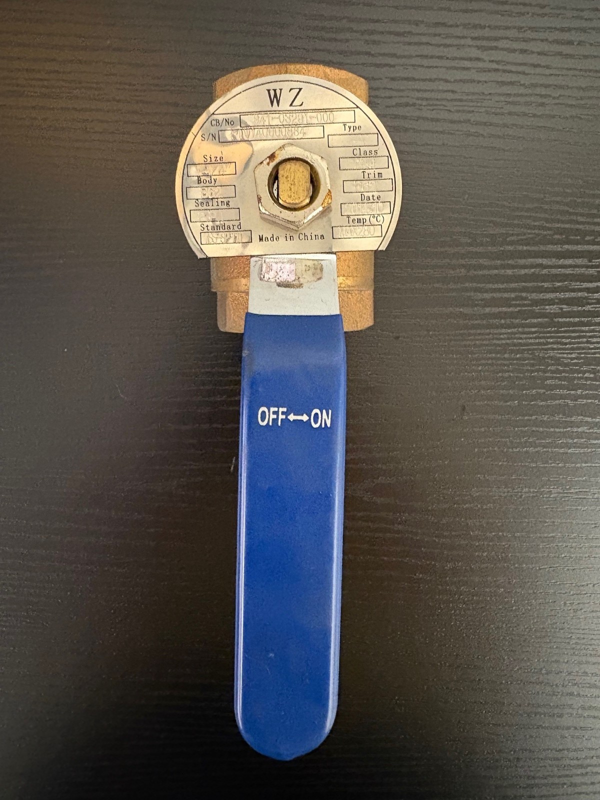 Wuzhou Valve Brass Ball Valve 250 PSI 1-1/4″ BM02-001D-00