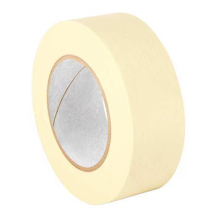 3M 201+ Masking Tape, 2 In W X 120 Yd L, 4.4 Mil Thick, Tan, Rubber Adhesive,