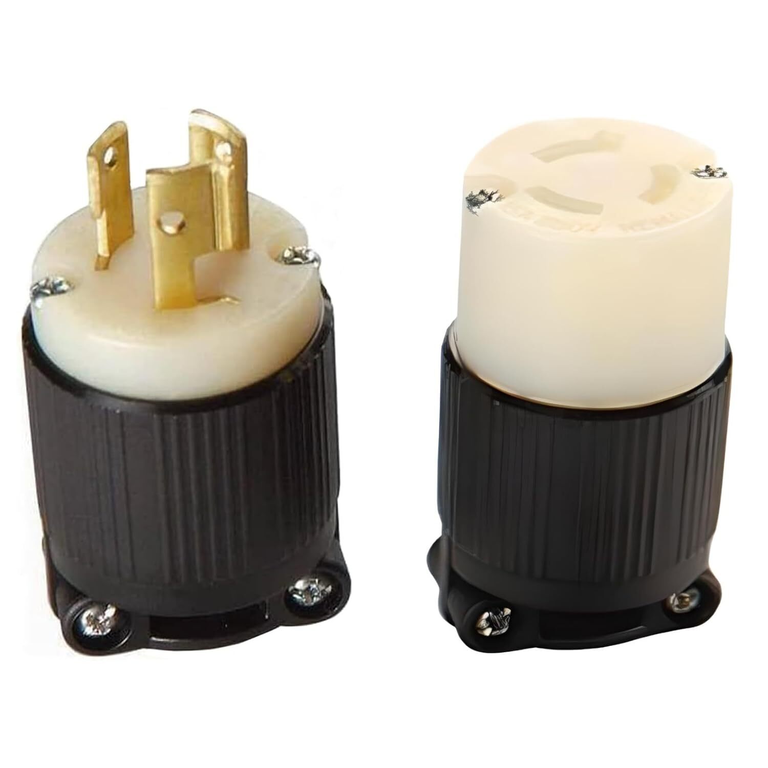 NEMA L6-15 Locking Plug and Connector Set | 250V 15A, 2 Pole 3 Wire | cUL Listed