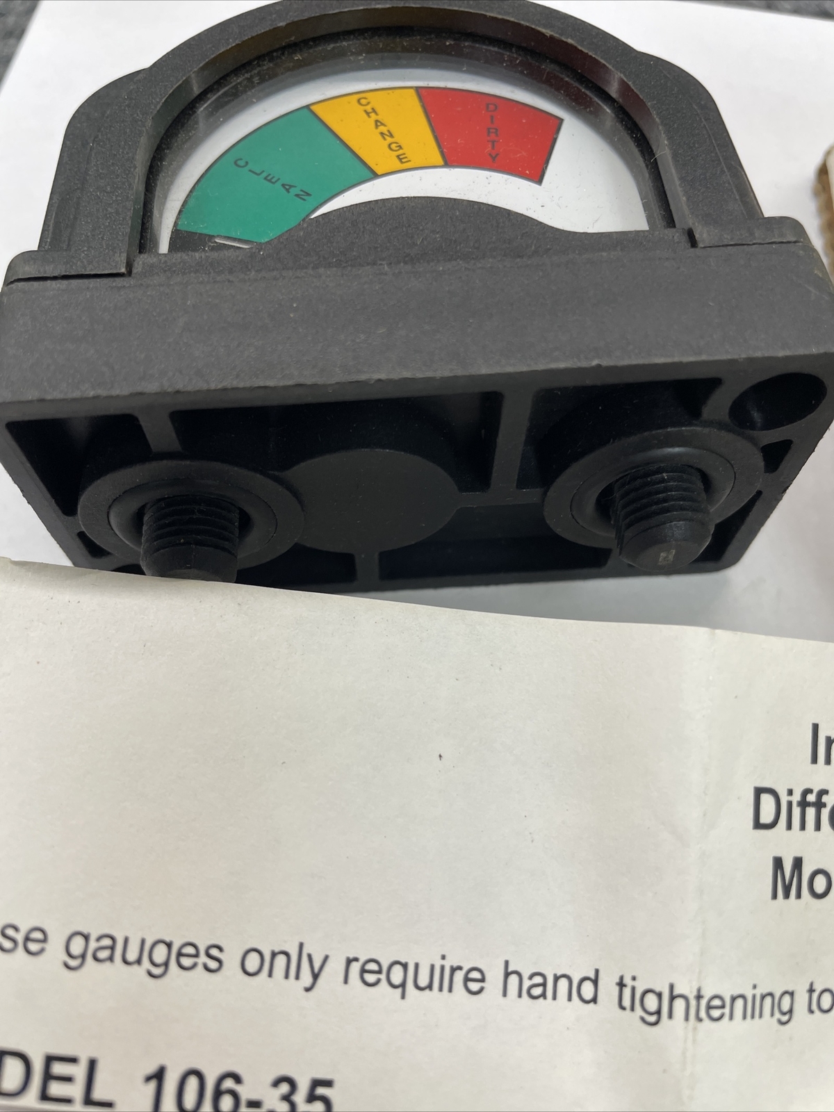 ROSS 106-35 Differential Pressure Gauge 103-151 Clean Dirty