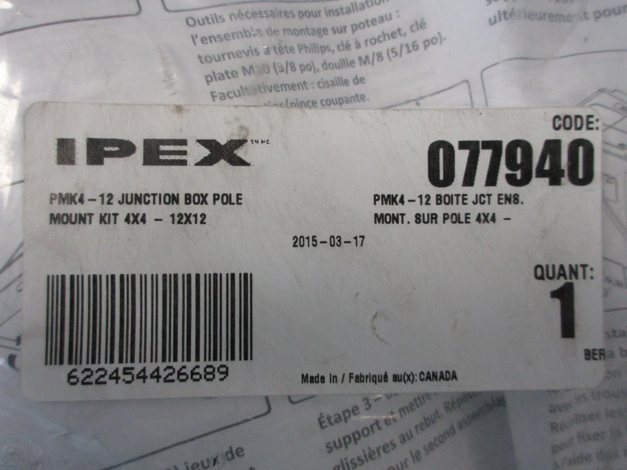 IPEX JUNCTION POLE MOUNTING KIT METALLIC FOR USES WITH 15″ INCH ENCLOSURE 077940