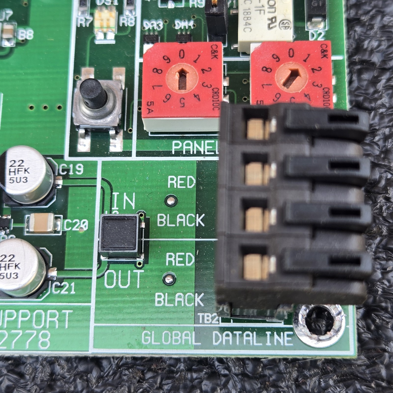 Legrand Wattstopper Board 579B403 Rev 3 Local/Global Dataline Interface & Shield