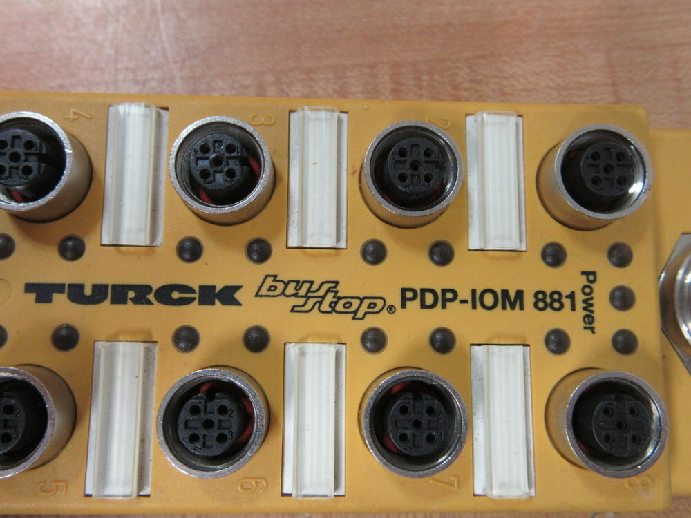 Turck PDP-IOM 881 Bus Stop Network Station PDPIOM881