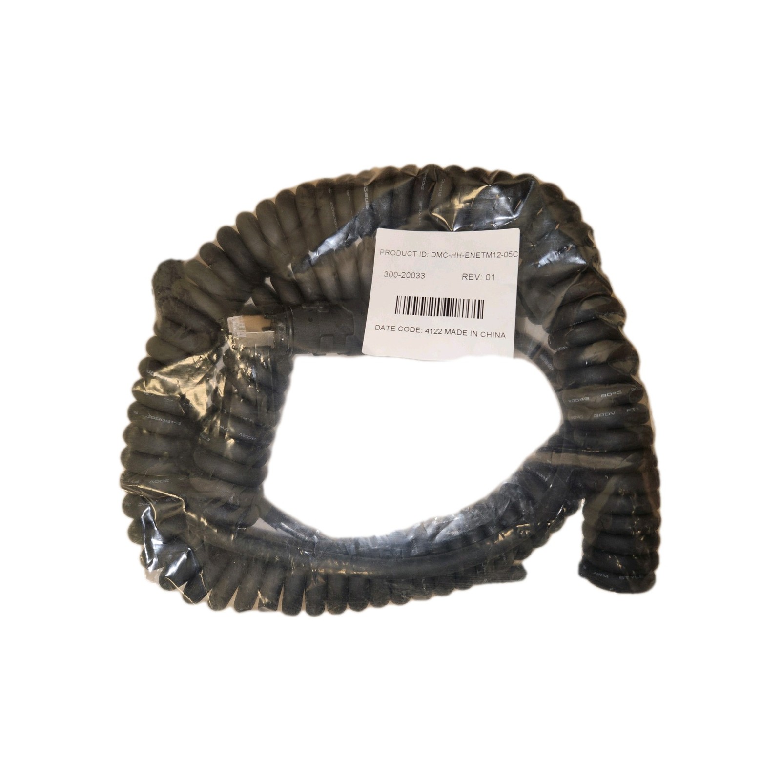 COGNEX NEW in packaging, Ethernet Cable, 5M, Coiled, for DataMan 8700 Reader