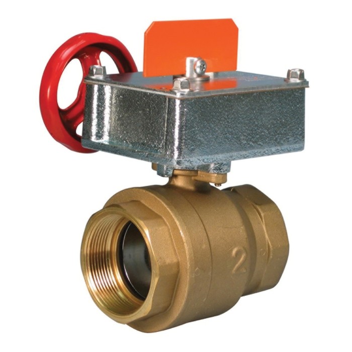 Victaulic FireLock 728 Brass Full Port Ball Valve 1 in NPT with Actuator