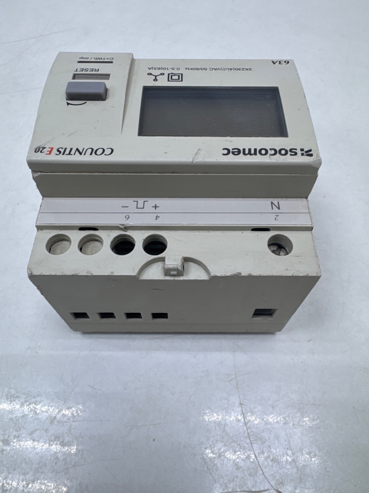 SOCOMEC COUNTIS E20 87A658 63A ENERGY METER